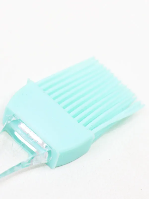 2 Pcs Set of Silicone Brush & Spatula Small  Multicolor