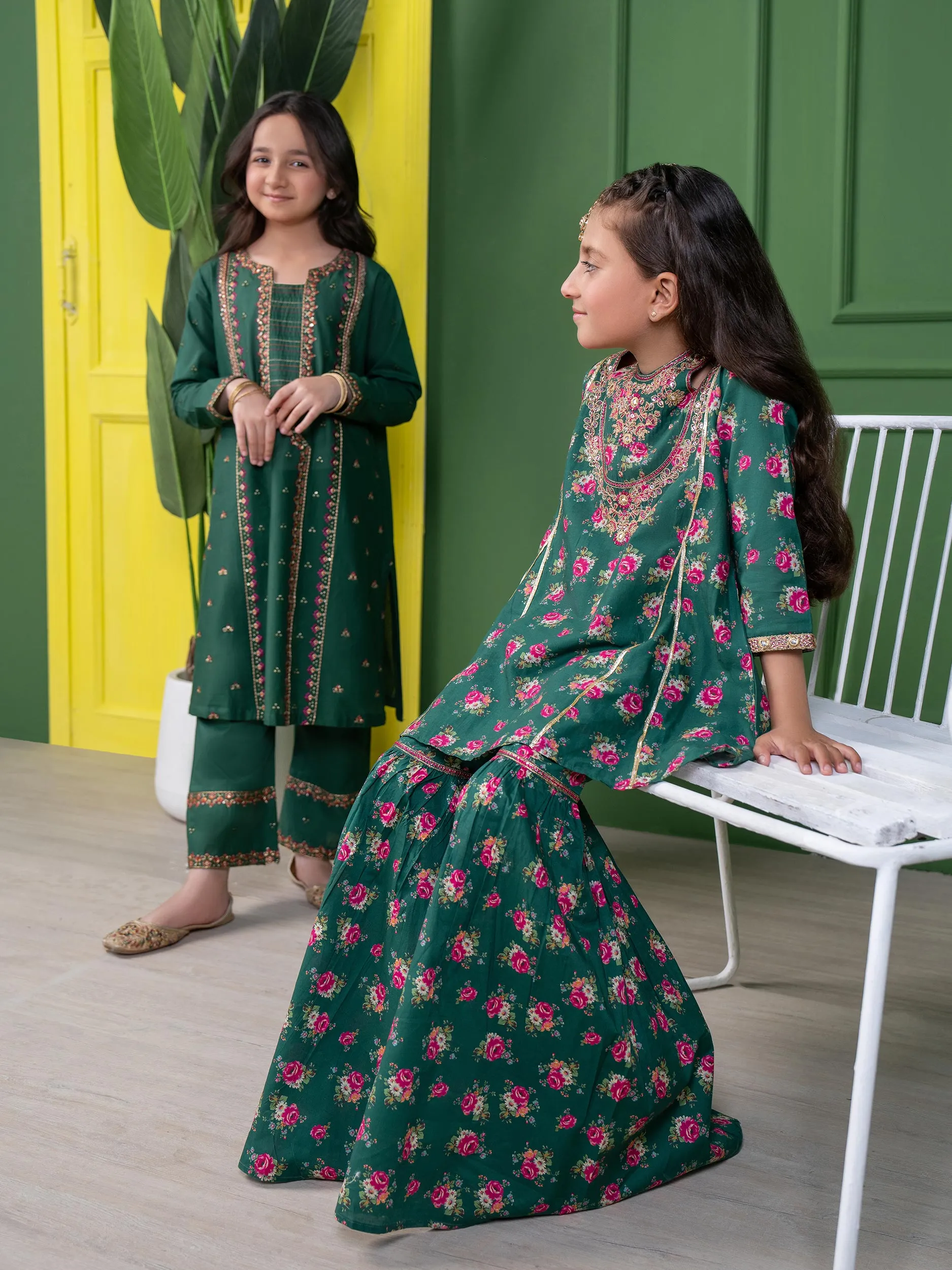2 Piece Lawn Suit-Embroidered