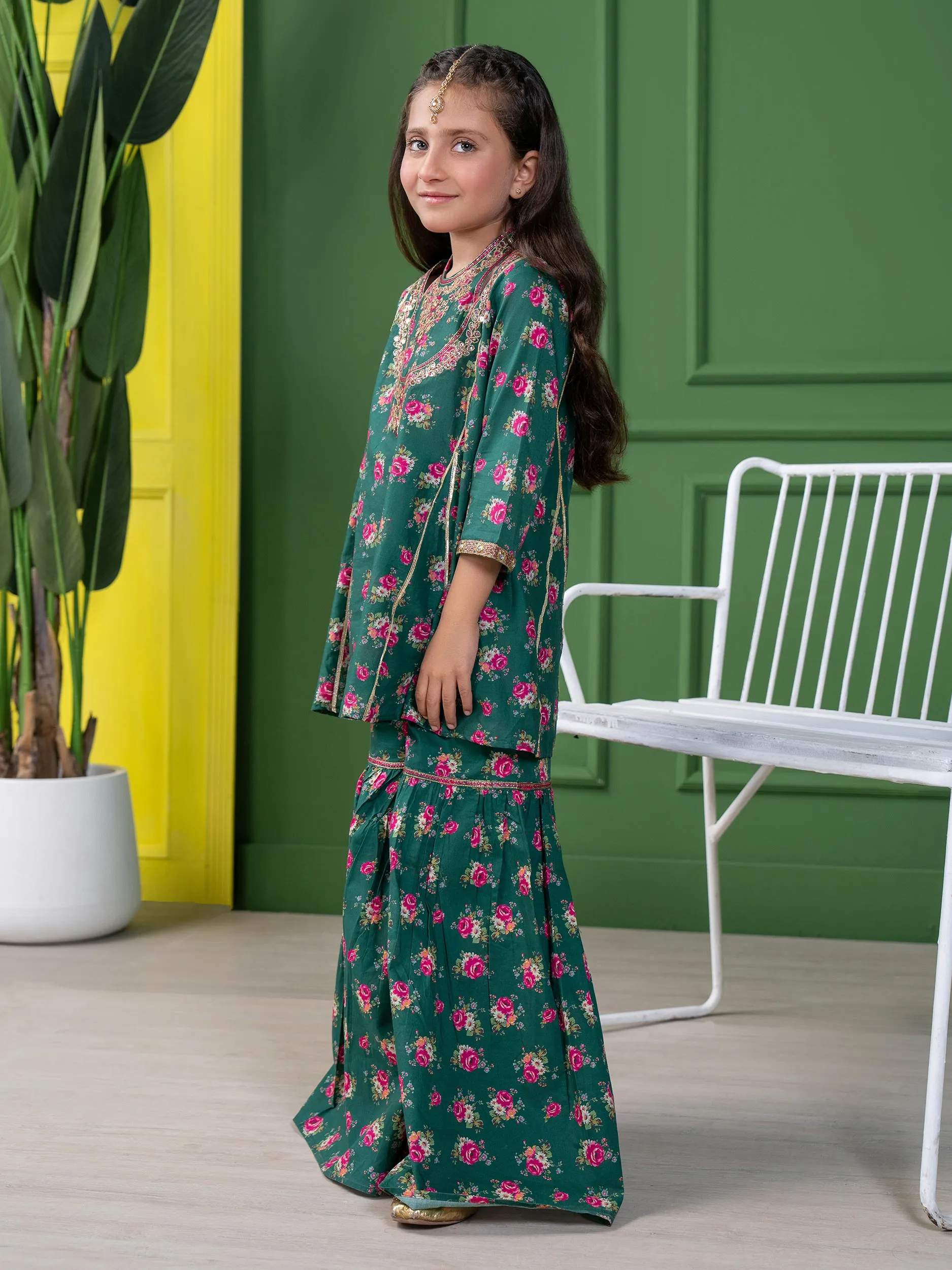 2 Piece Lawn Suit-Embroidered