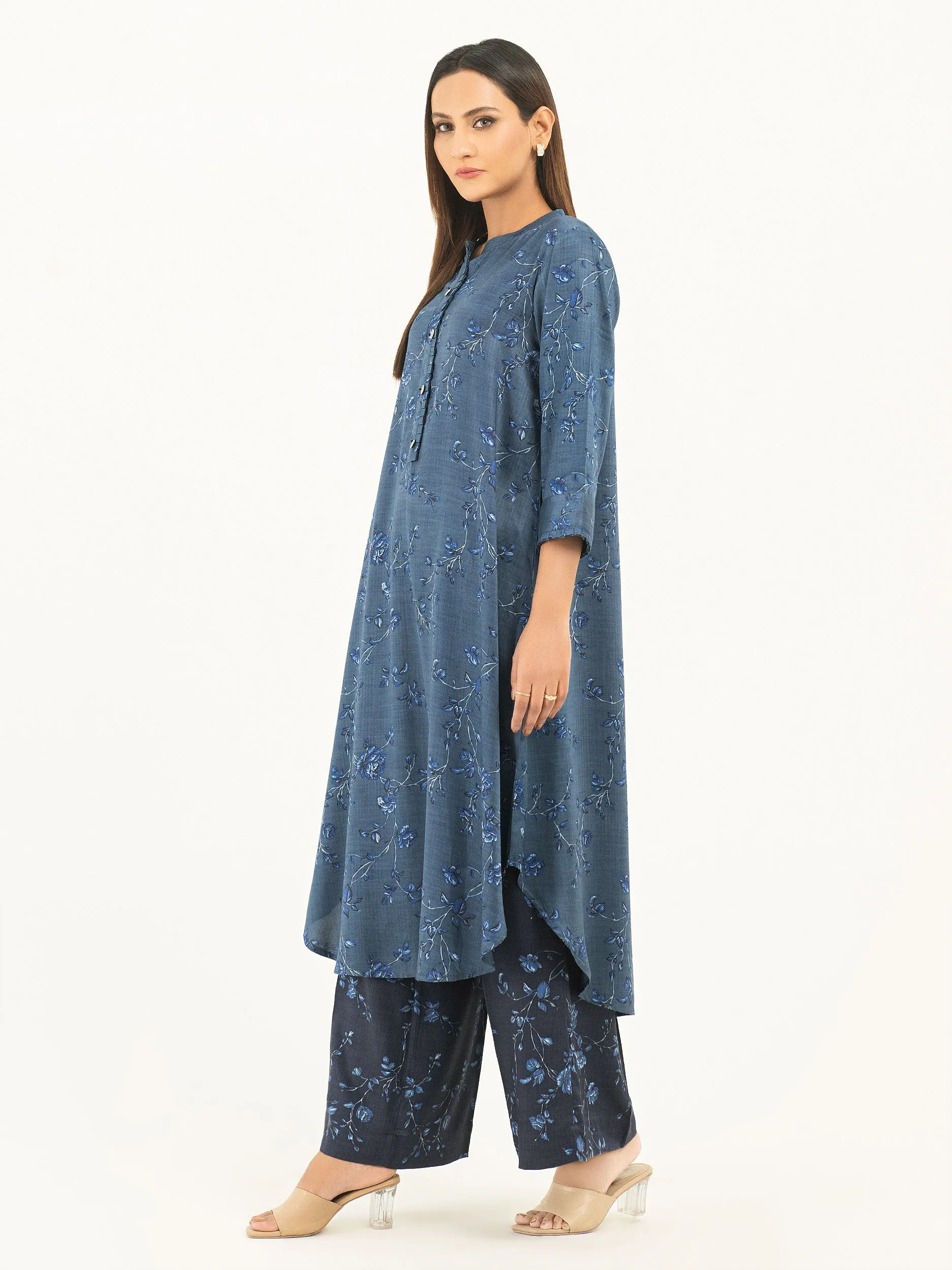 2 Piece Linen Suit-Printed (Pret)