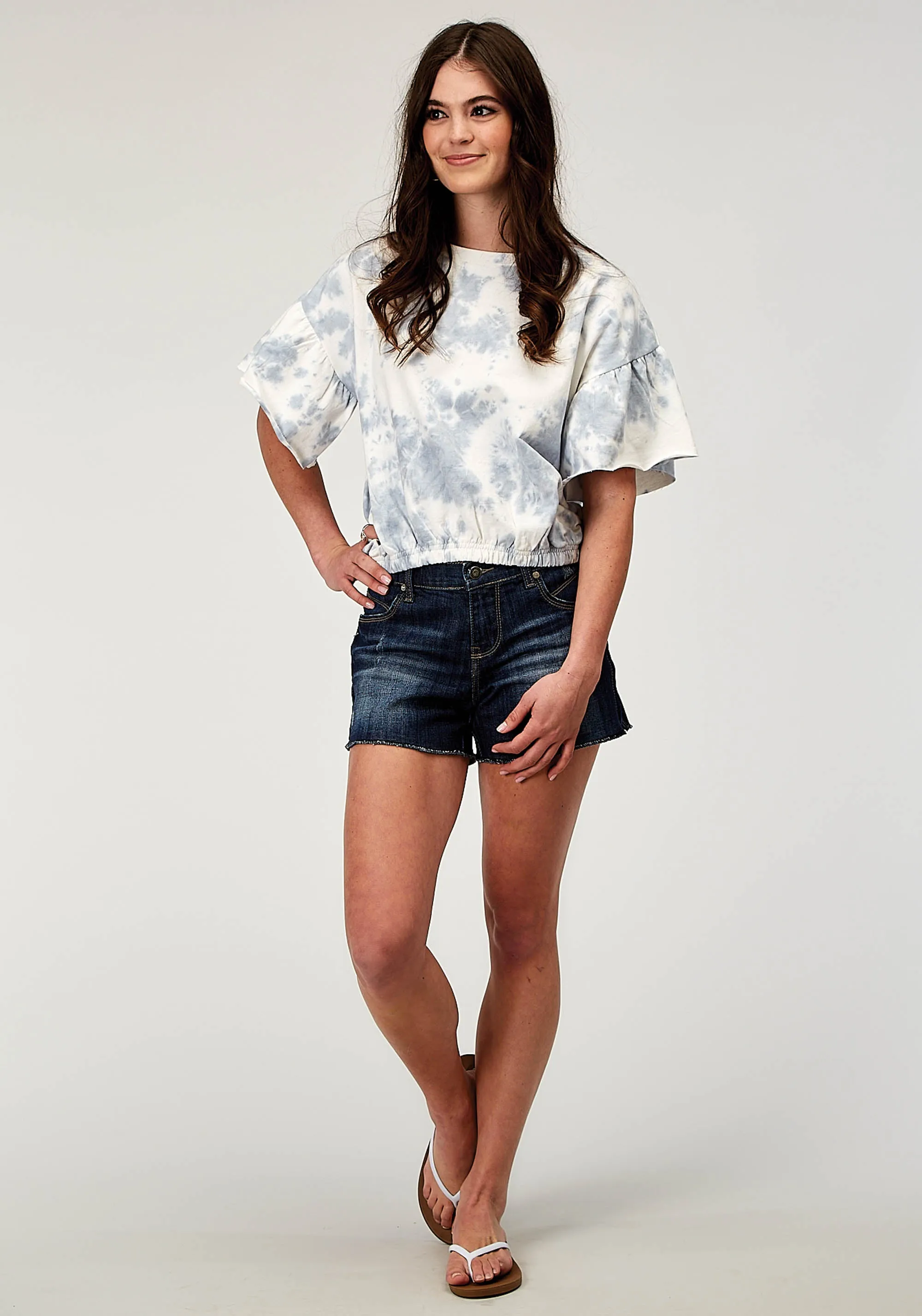 2012 BLUE/WHITE TIE DYE FRENCH TERRY