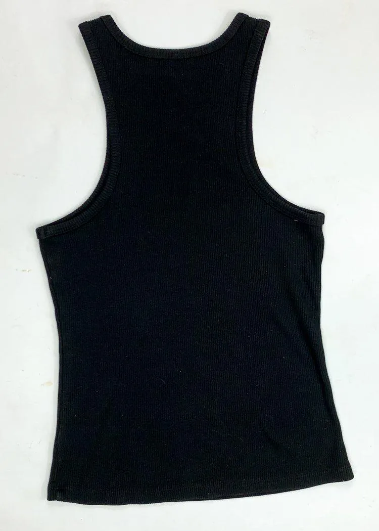 Agolde Organic Cotton Rib Tank - Black