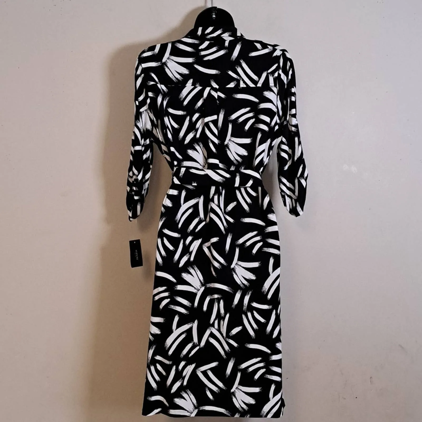 Alfani Printed Tie-Waist Shirt dress Petite Medium
