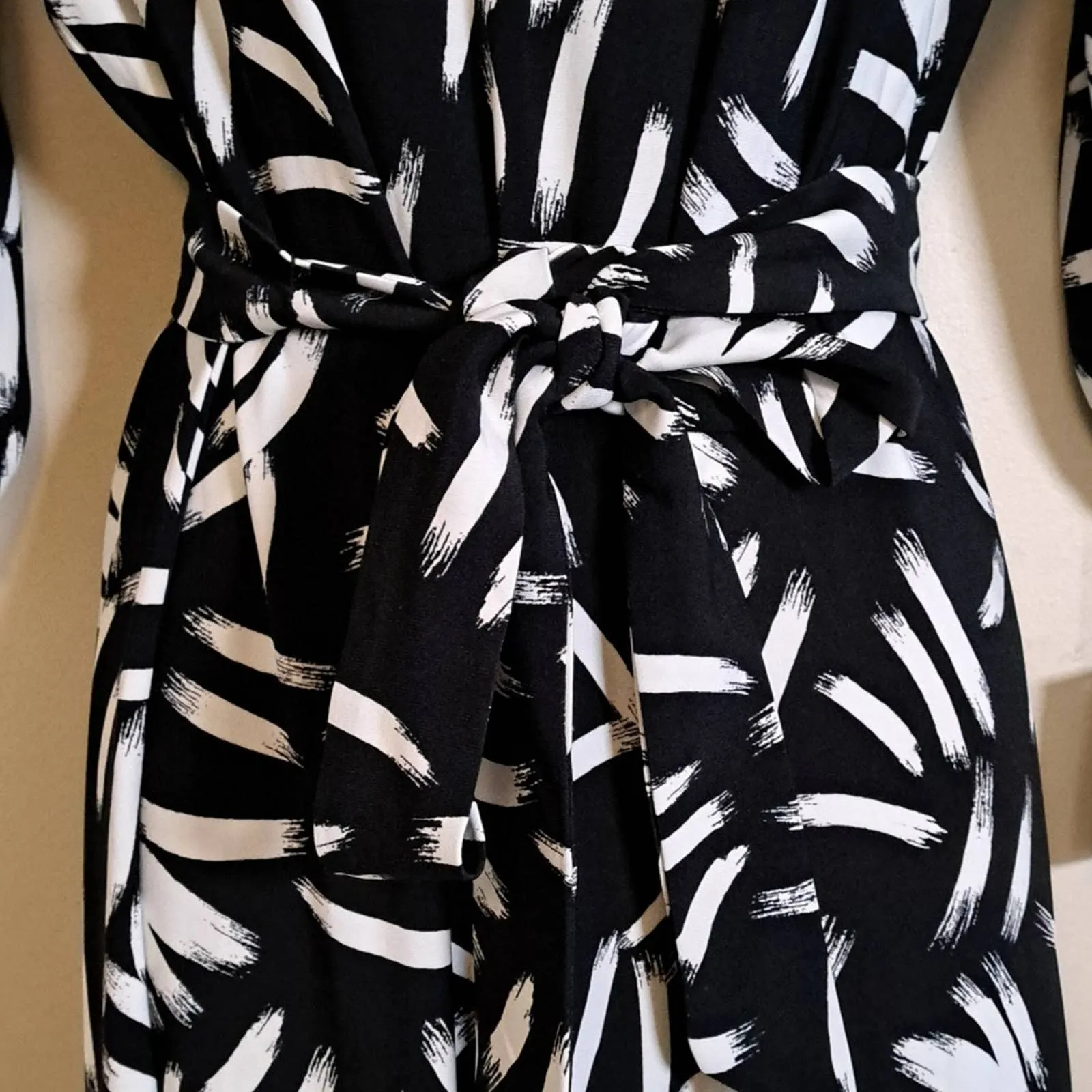 Alfani Printed Tie-Waist Shirt dress Petite Medium