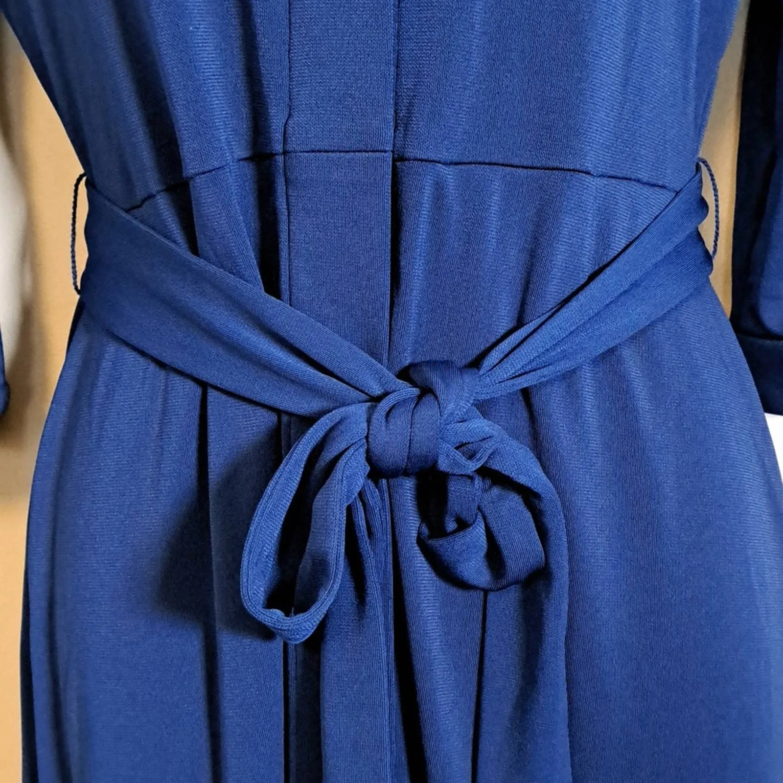 Alfani Tie Waist Shirt dress Navy Small