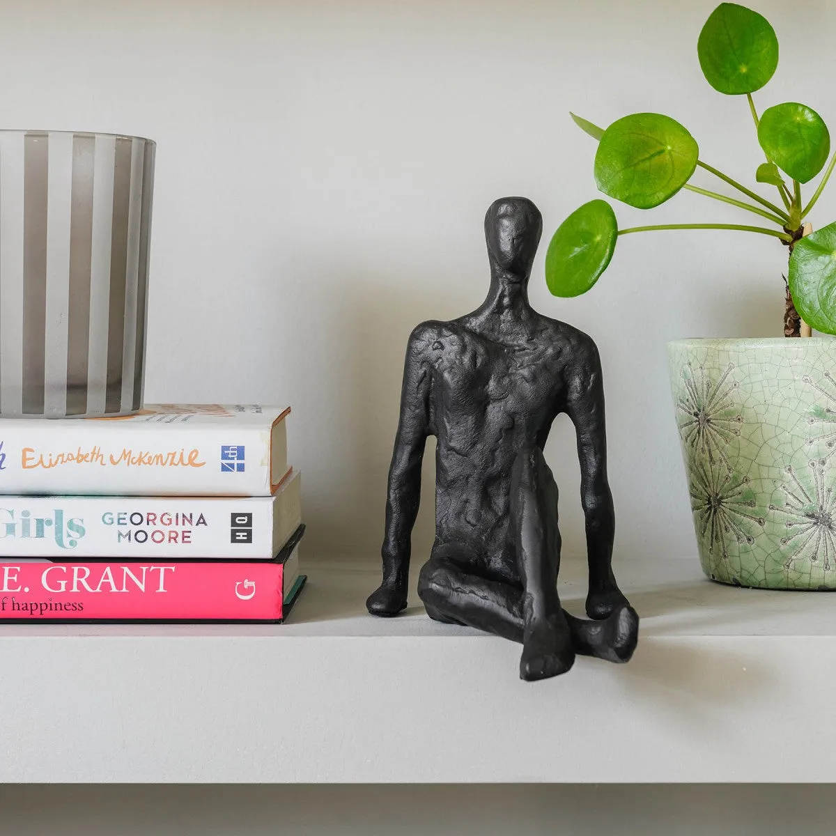 Aluminium Sitting Statue 18cm