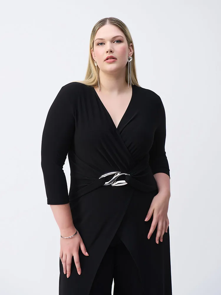 Anastasia Plus Size Evening Jumpsuit by designer Joseph Ribkoff Style 243079