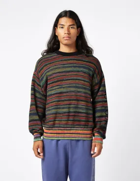 Aries Space Dye Problemo Knit (Organic) - Multi Blue