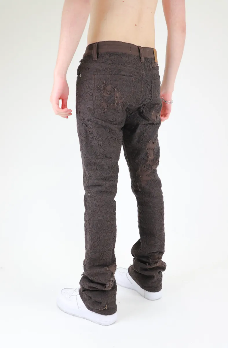 Armor Jeans Lace Stacked Denim (Brown)