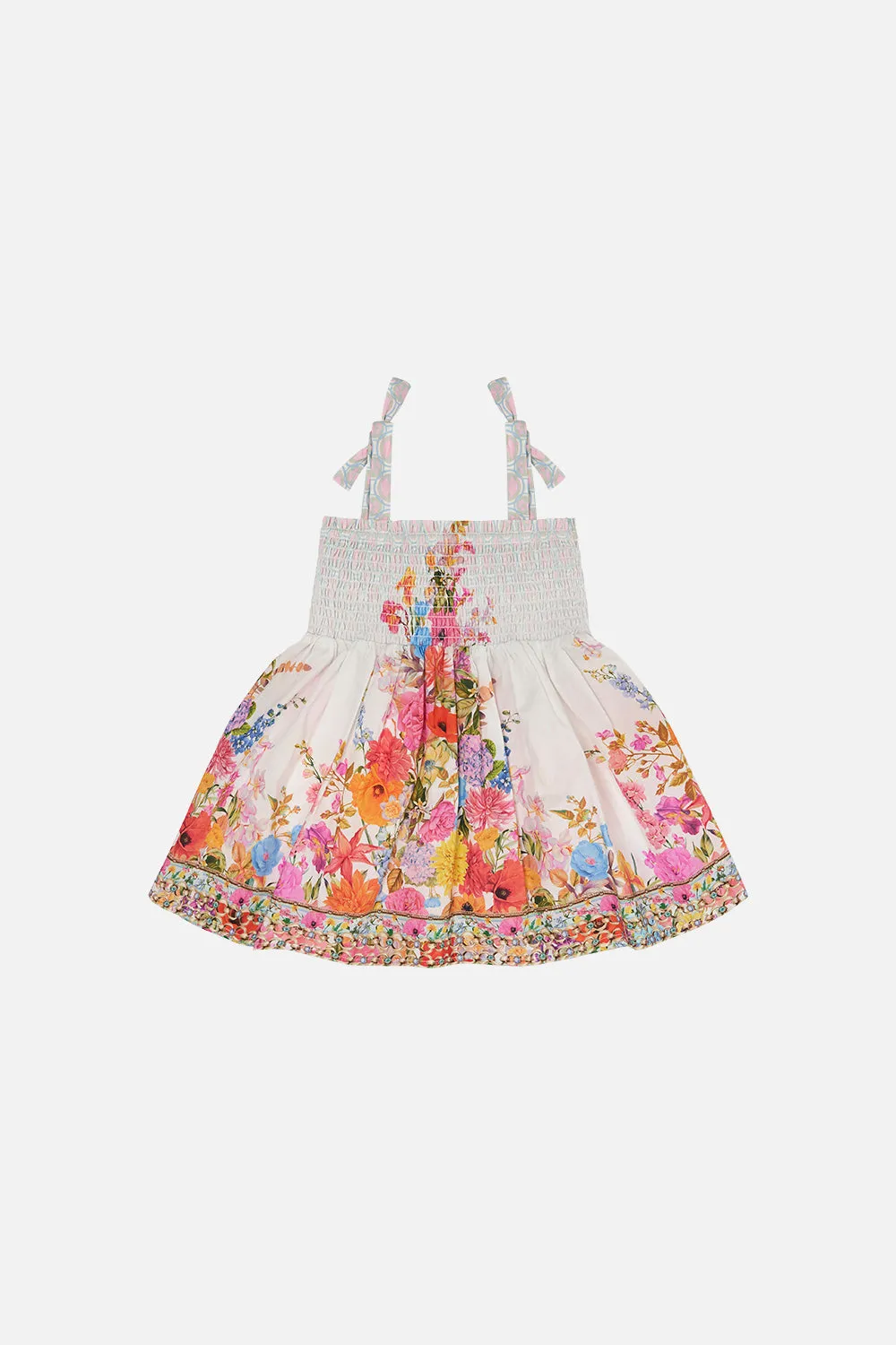 BABIES DRESS WITH SHIRRING SUNLIGHT SYMPHONY