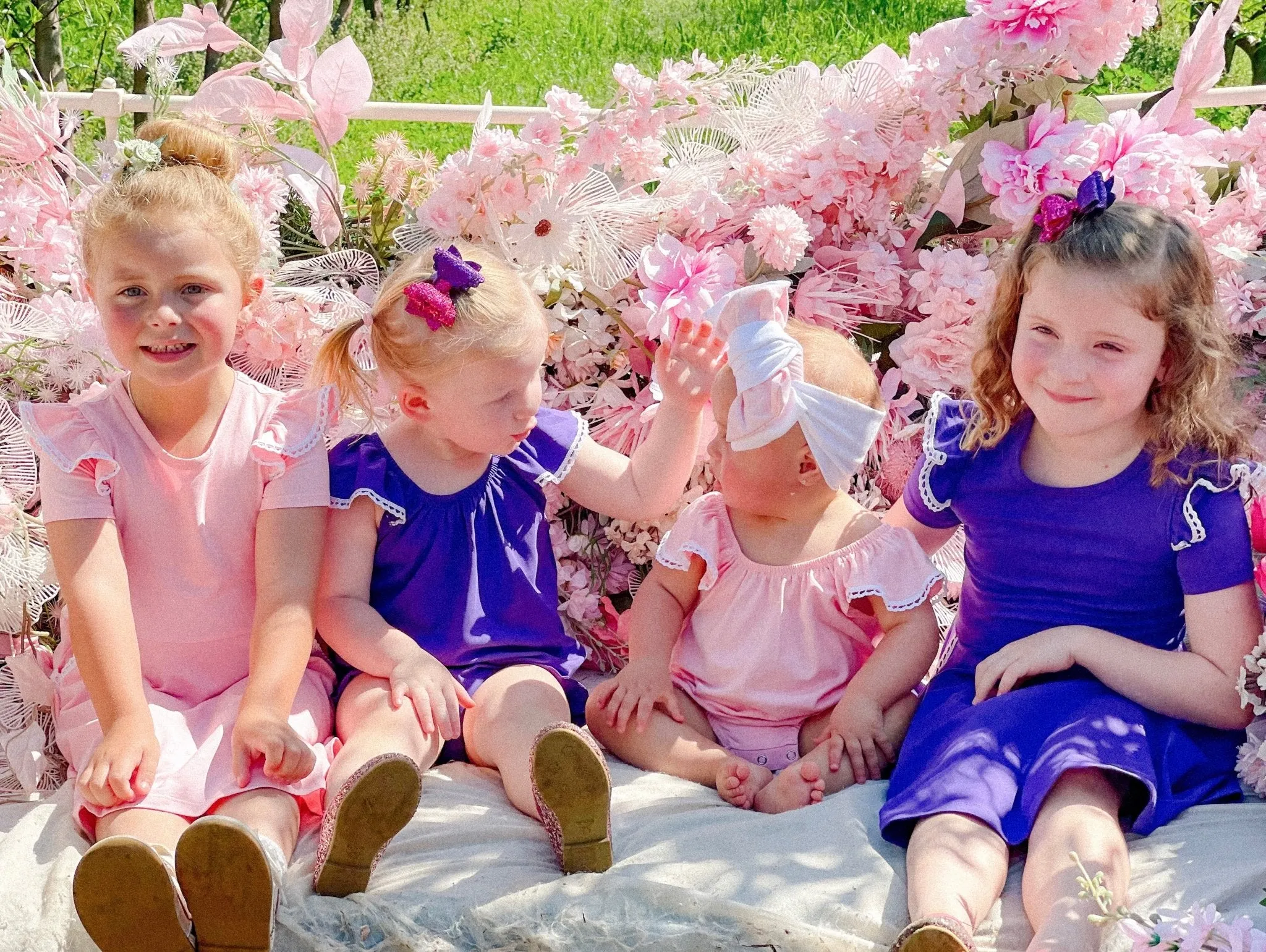 BABY PINK TWIRLY GIRL DRESS