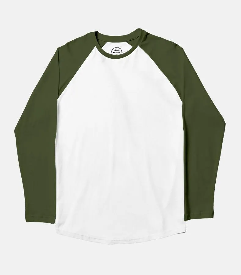Basic-White | Unisex Baseball T-shirt