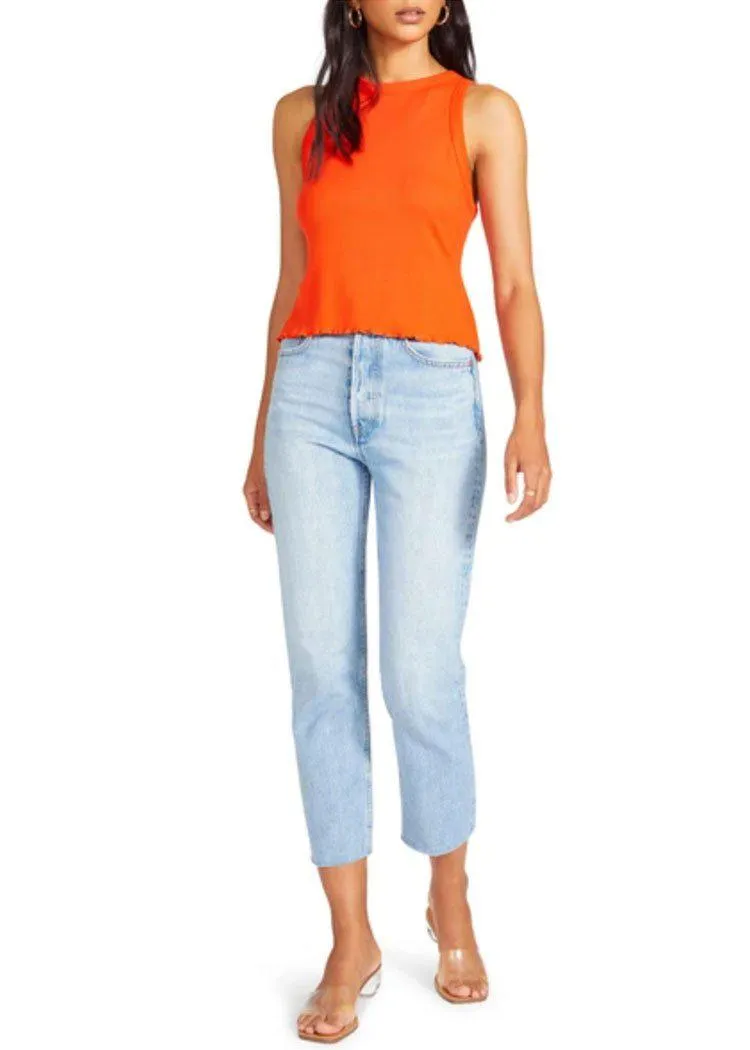 BB Dakota X Steve Madden Heart Race Top- Hibiscus Red