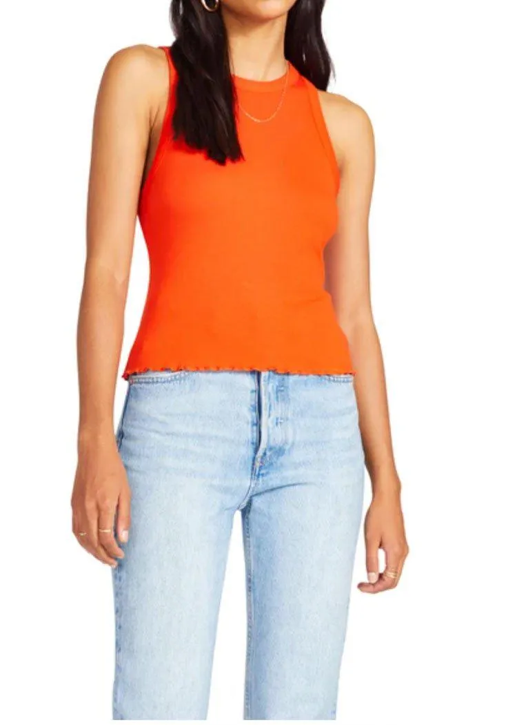BB Dakota X Steve Madden Heart Race Top- Hibiscus Red