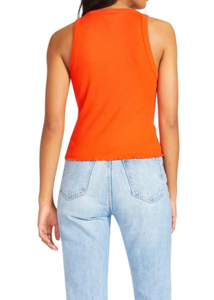 BB Dakota X Steve Madden Heart Race Top- Hibiscus Red