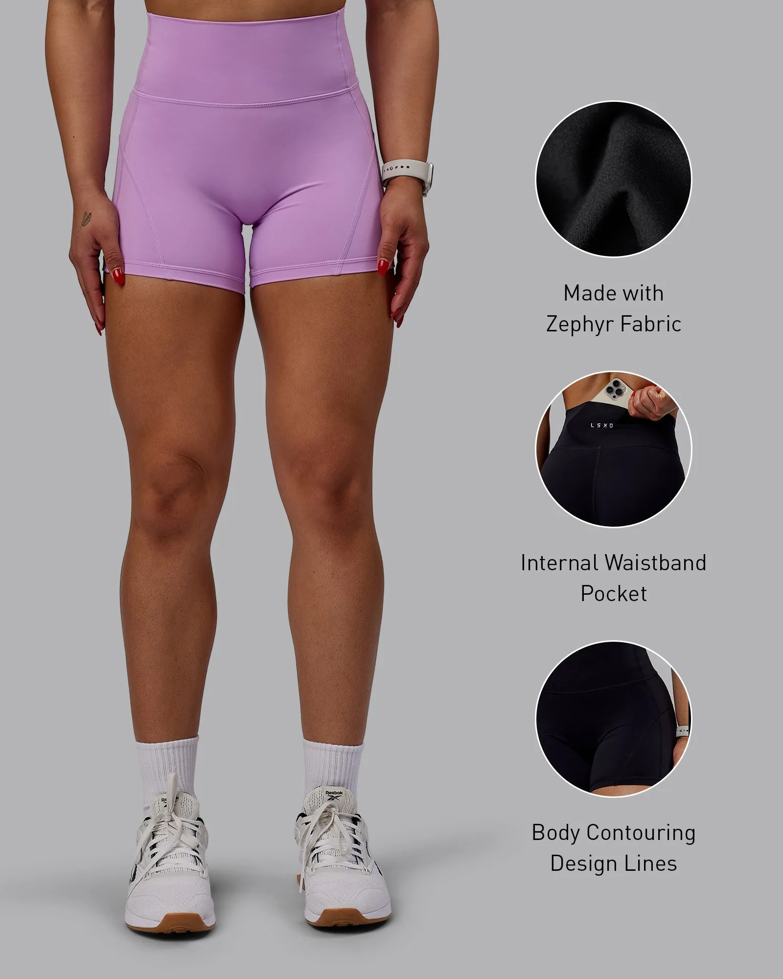 Bend X-Length Shorts - Light Violet