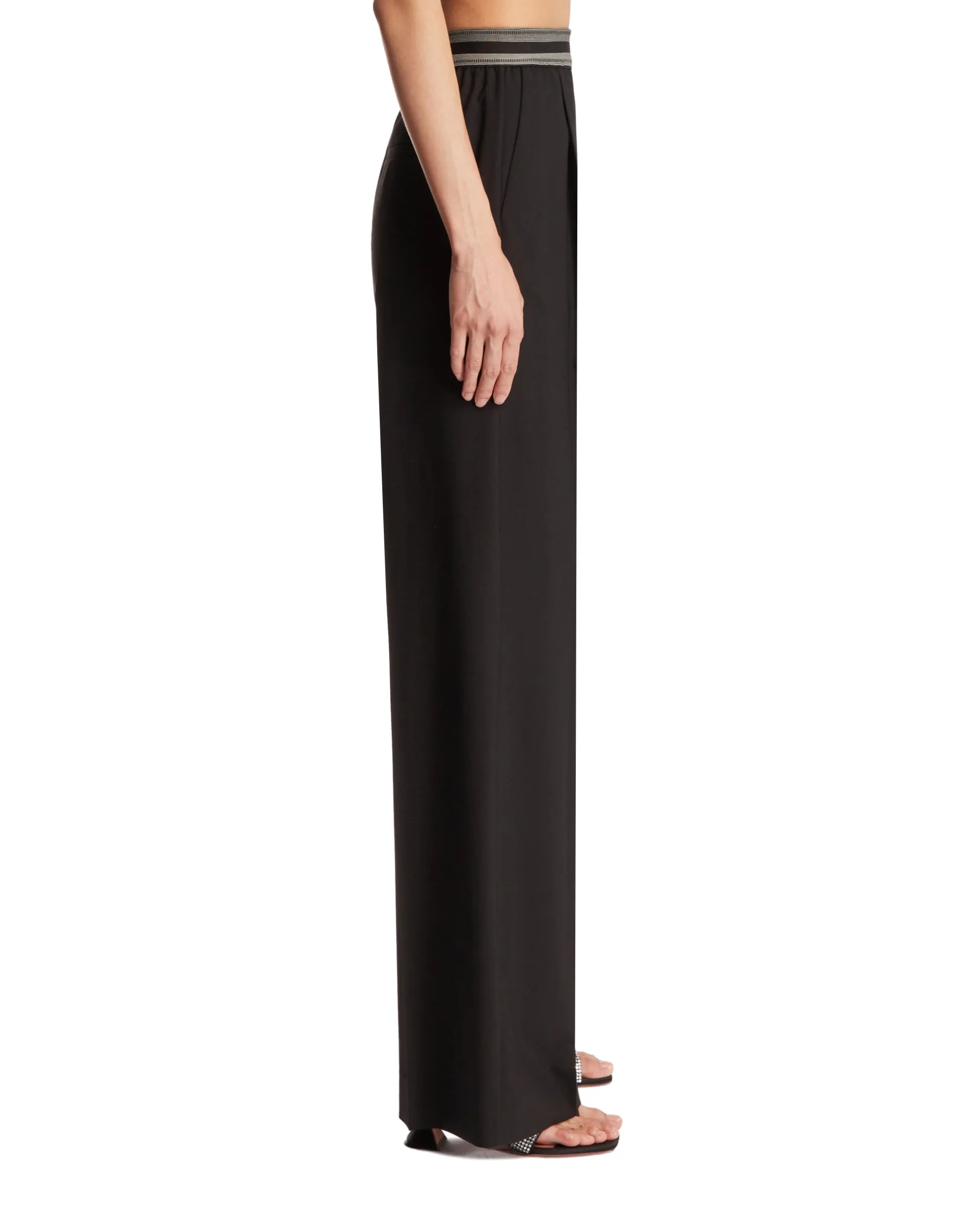 Black Elasticated Trousers