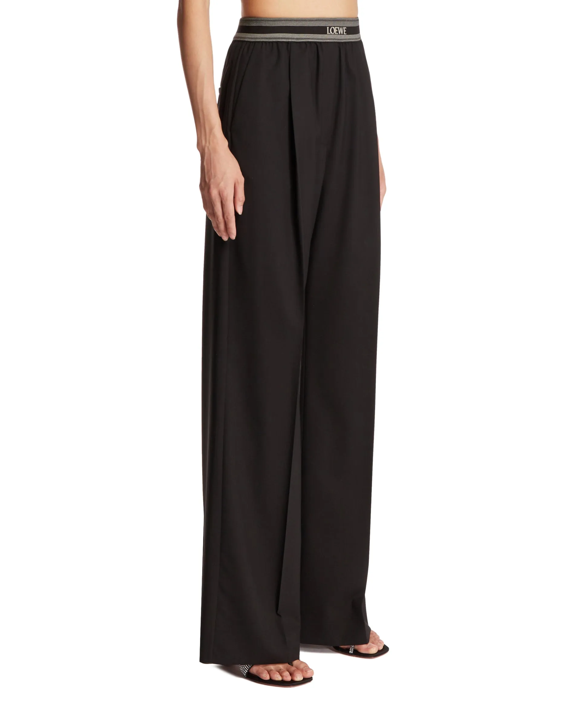 Black Elasticated Trousers