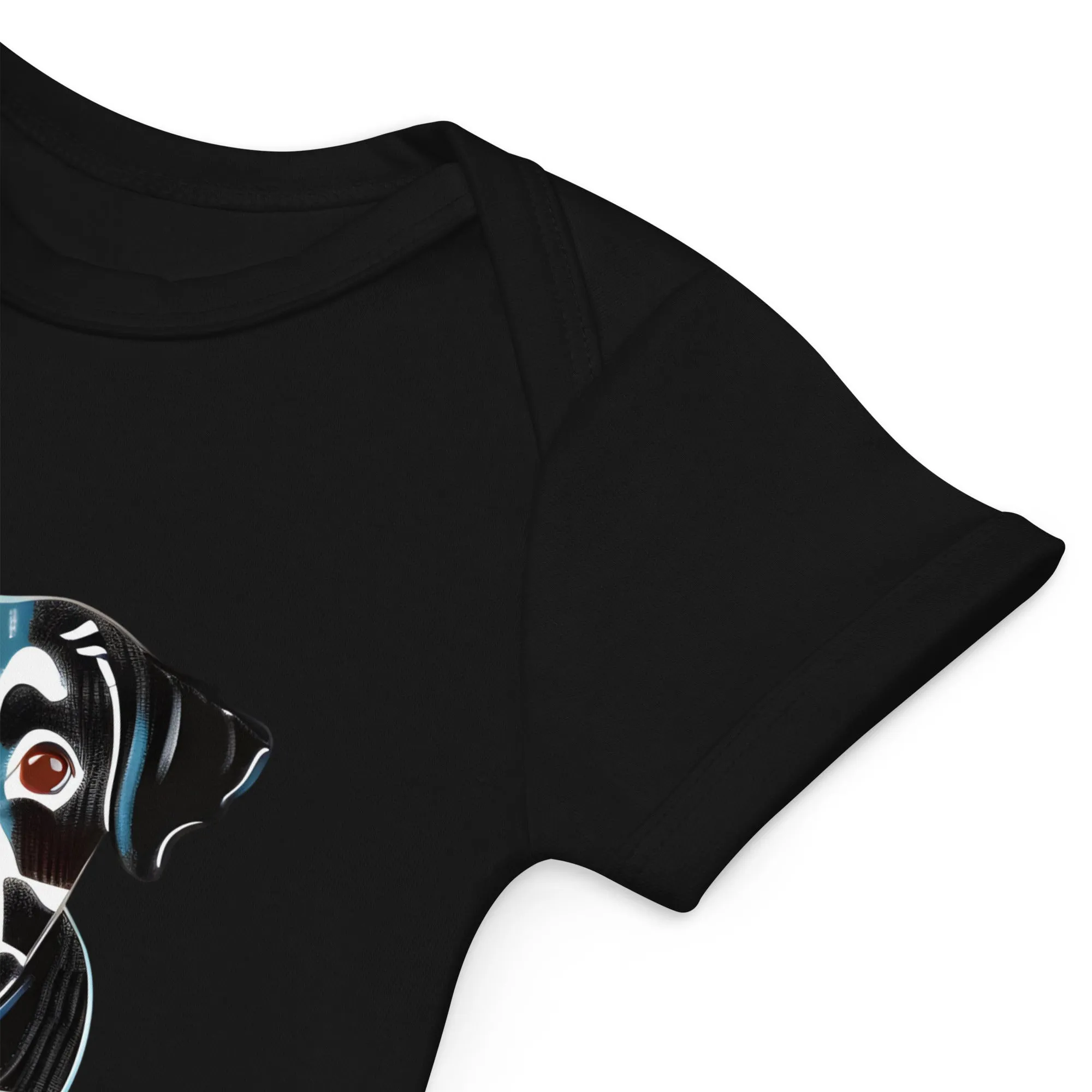 Blue Dog Print Organic Cotton Baby Bodysuit - Sustainable Fashion for Your Bundle of Joy