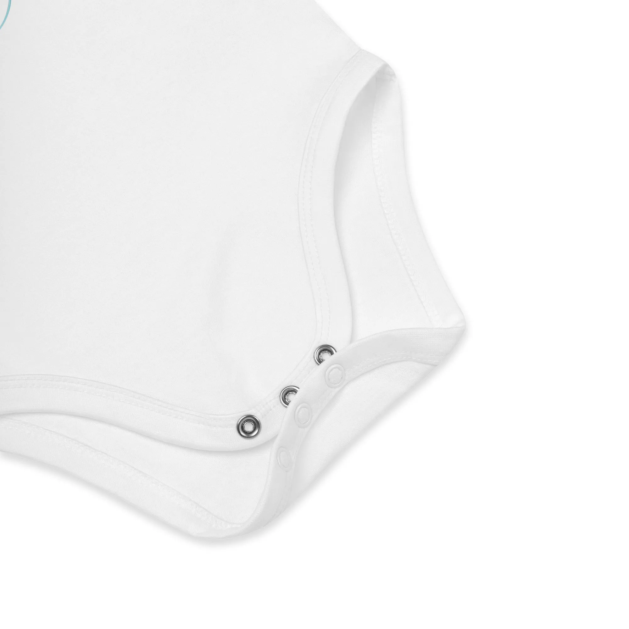 Blue Dog Print Organic Cotton Baby Bodysuit - Sustainable Fashion for Your Bundle of Joy