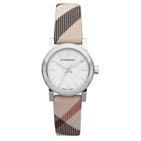 Burberry BU9212 Ladies Silver Nova Check 26mm Watch