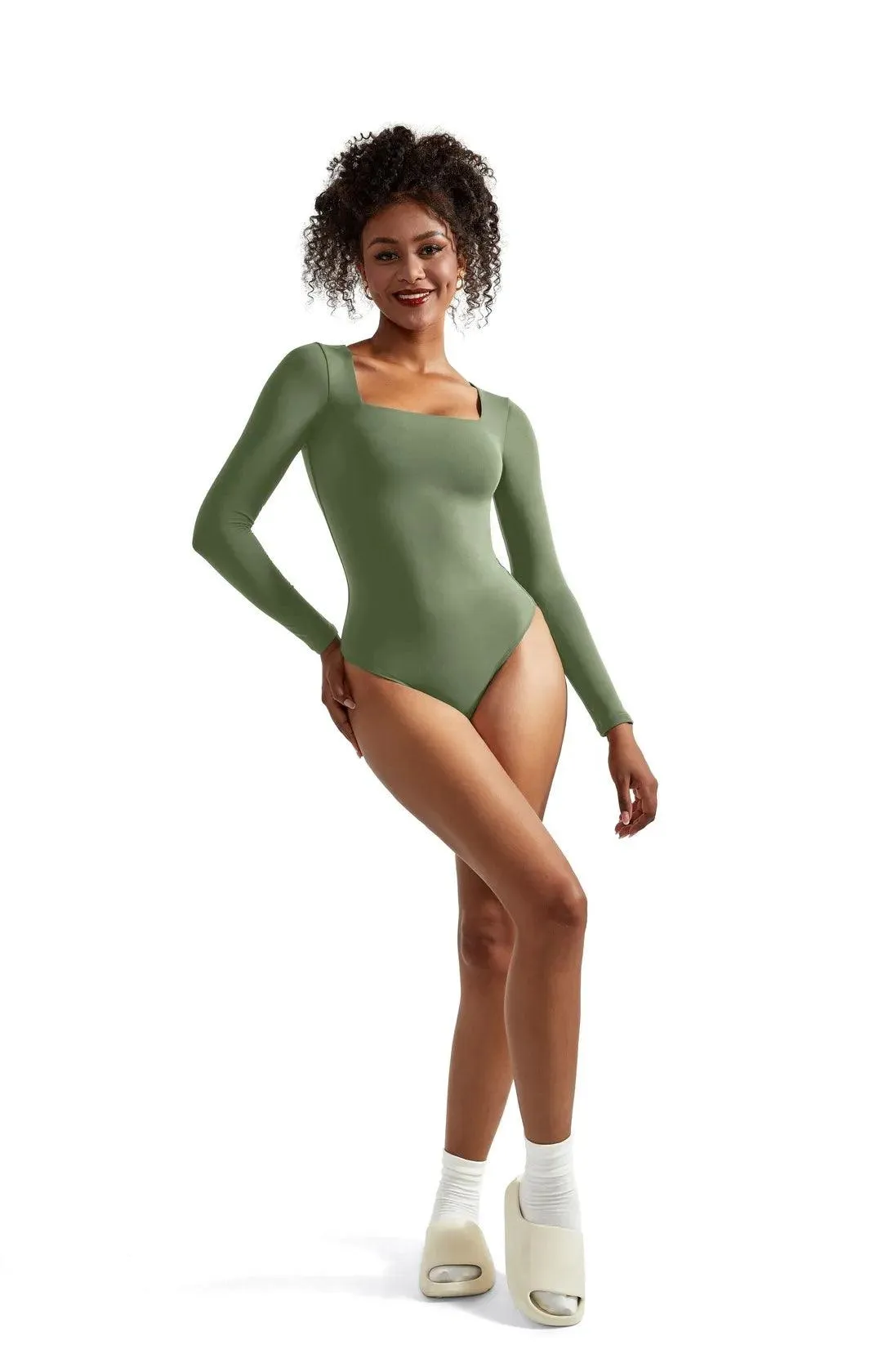 Buttery Soft Square Neck Bodysuit - Long Sleeve