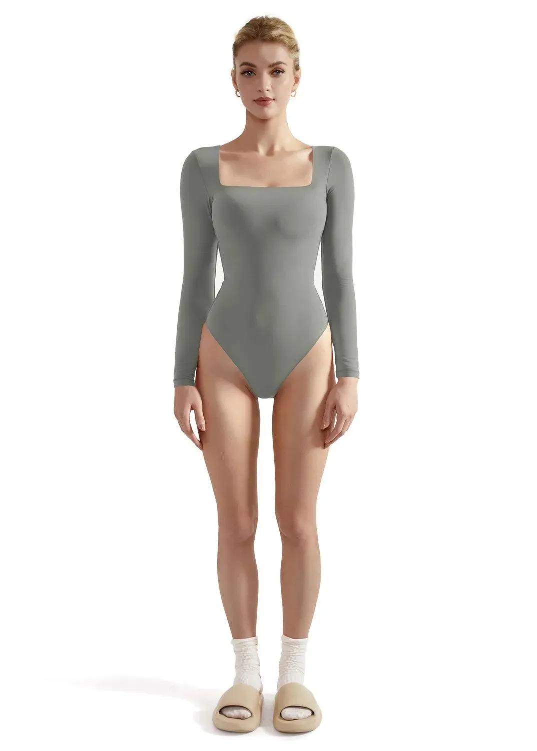 Buttery Soft Square Neck Bodysuit - Long Sleeve