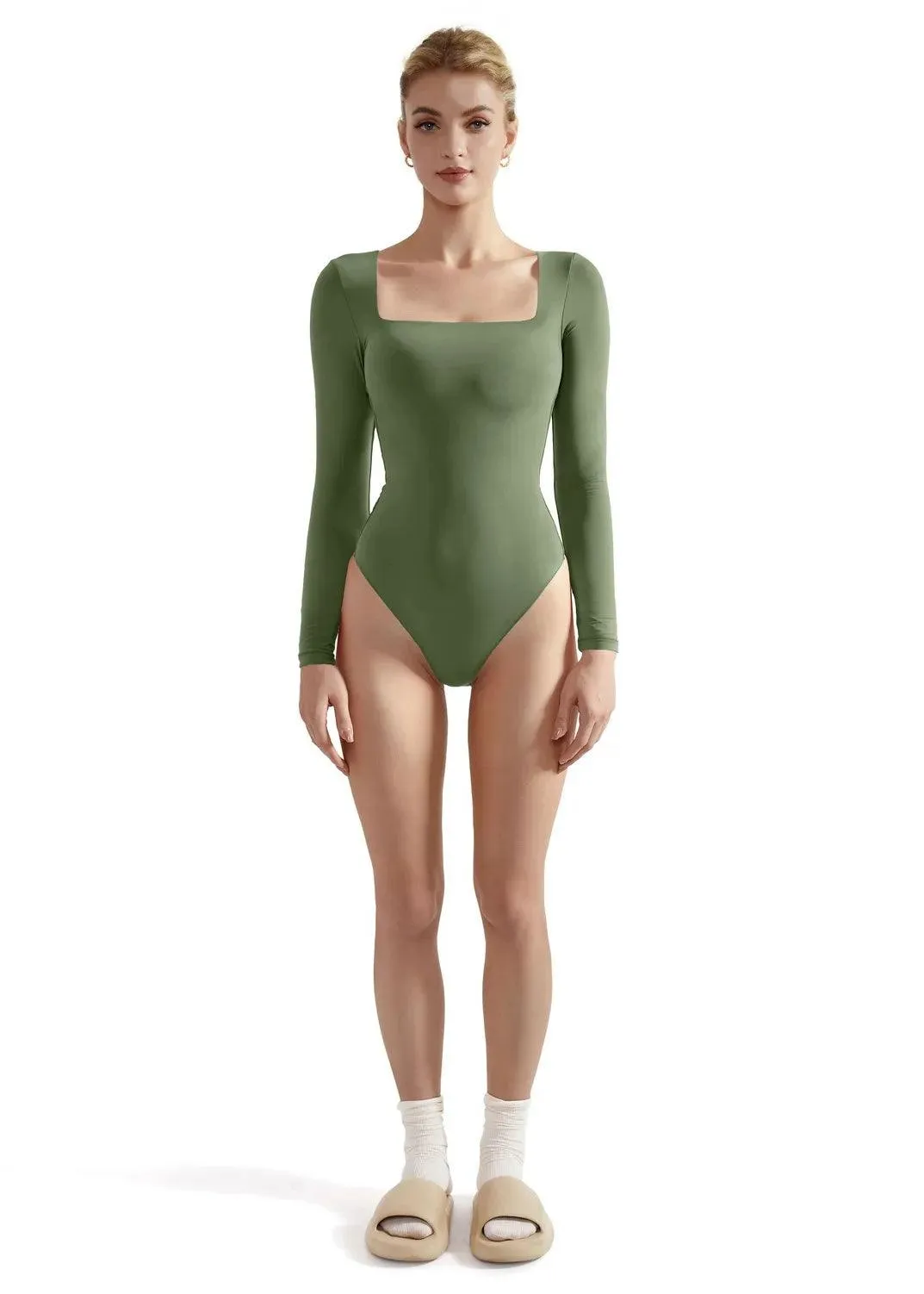 Buttery Soft Square Neck Bodysuit - Long Sleeve