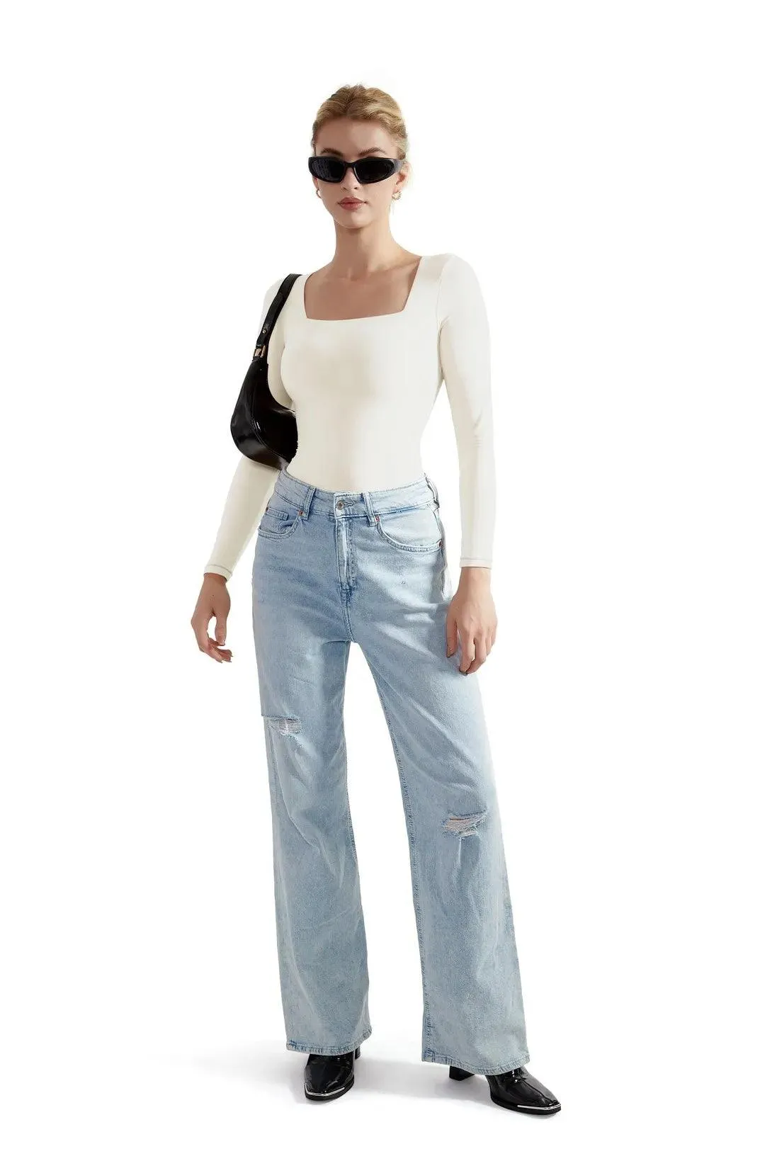 Buttery Soft Square Neck Bodysuit - Long Sleeve