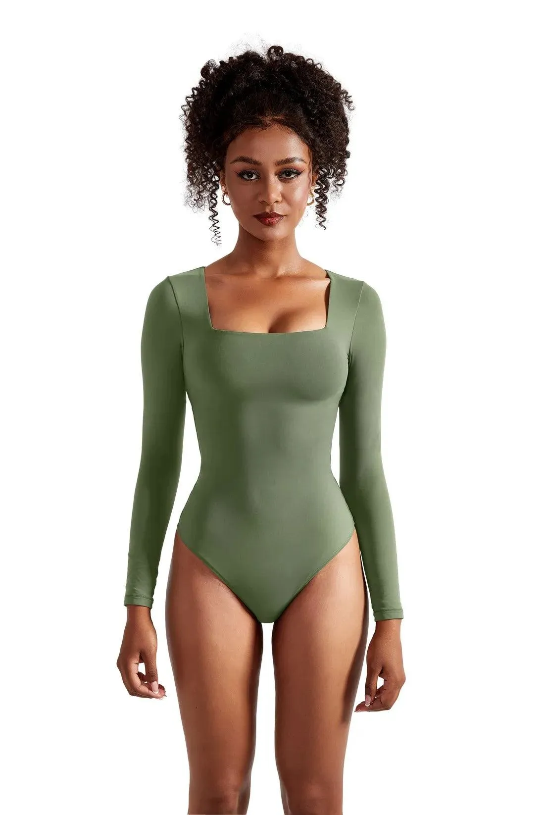 Buttery Soft Square Neck Bodysuit - Long Sleeve