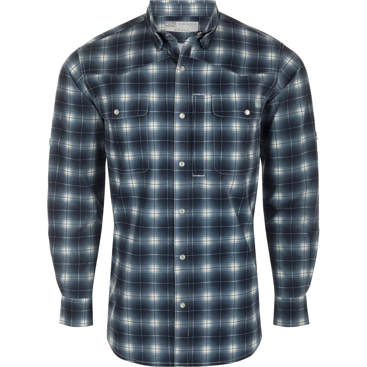 Cinco Ranch Western Fall Plaid Button-Down Long Sleeve Shirt