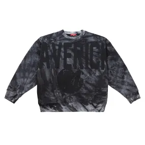 DALLAS MAVERICKS MITCHELL & NESS 2022 WOMEN'S BLACK TIE DYE CREW