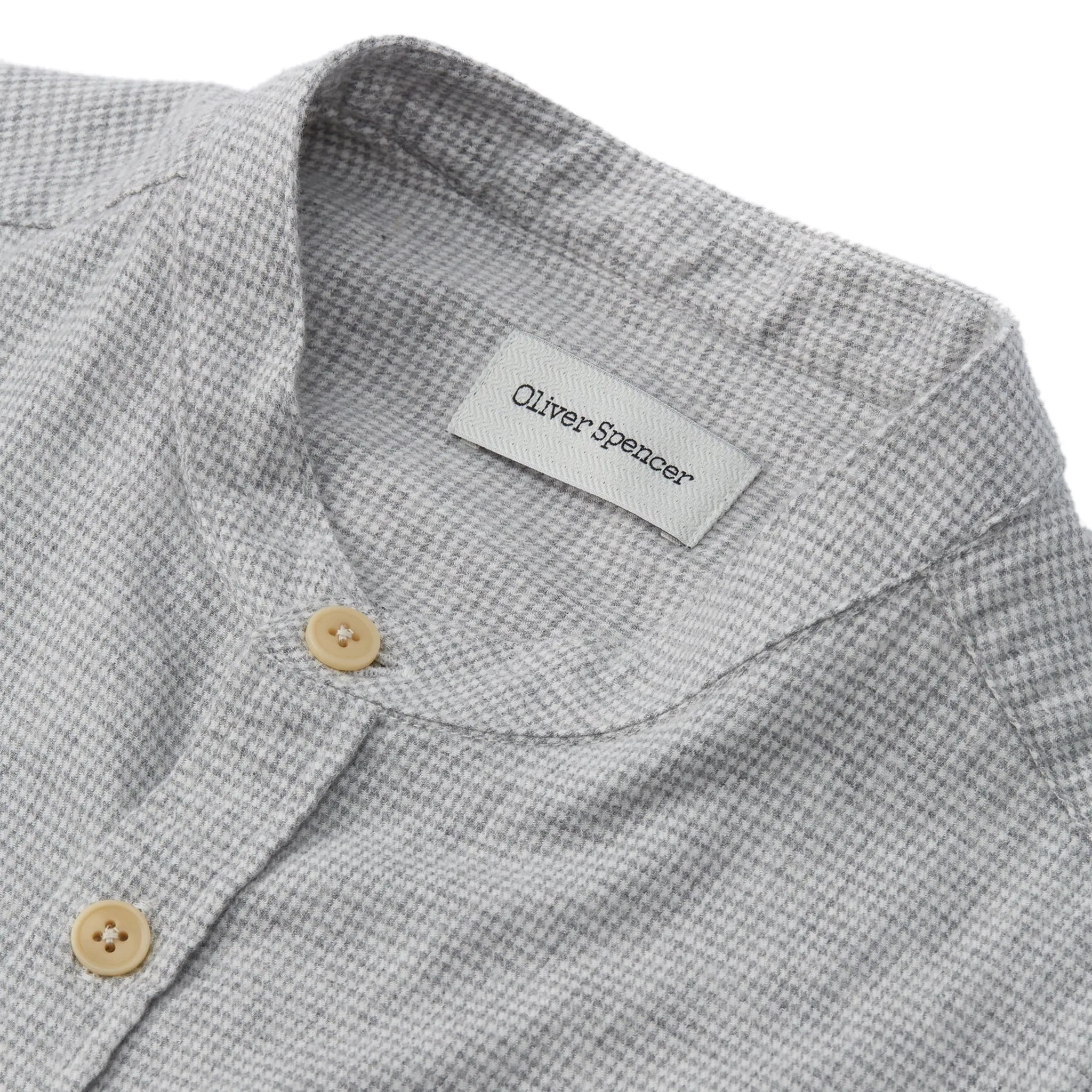 Drummond Grandad Shirt - Grey