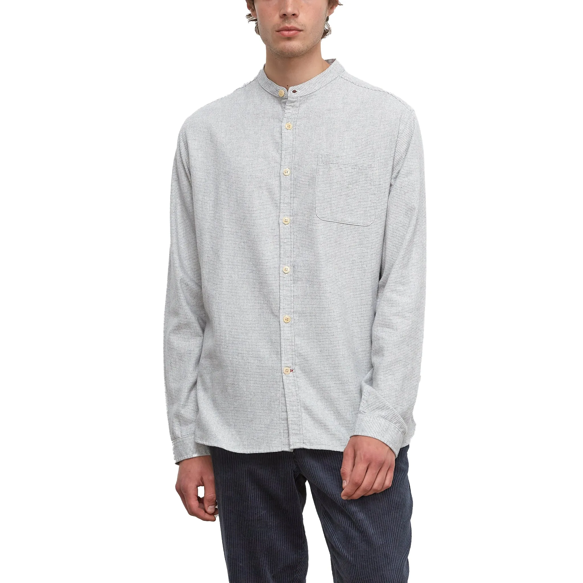 Drummond Grandad Shirt - Grey