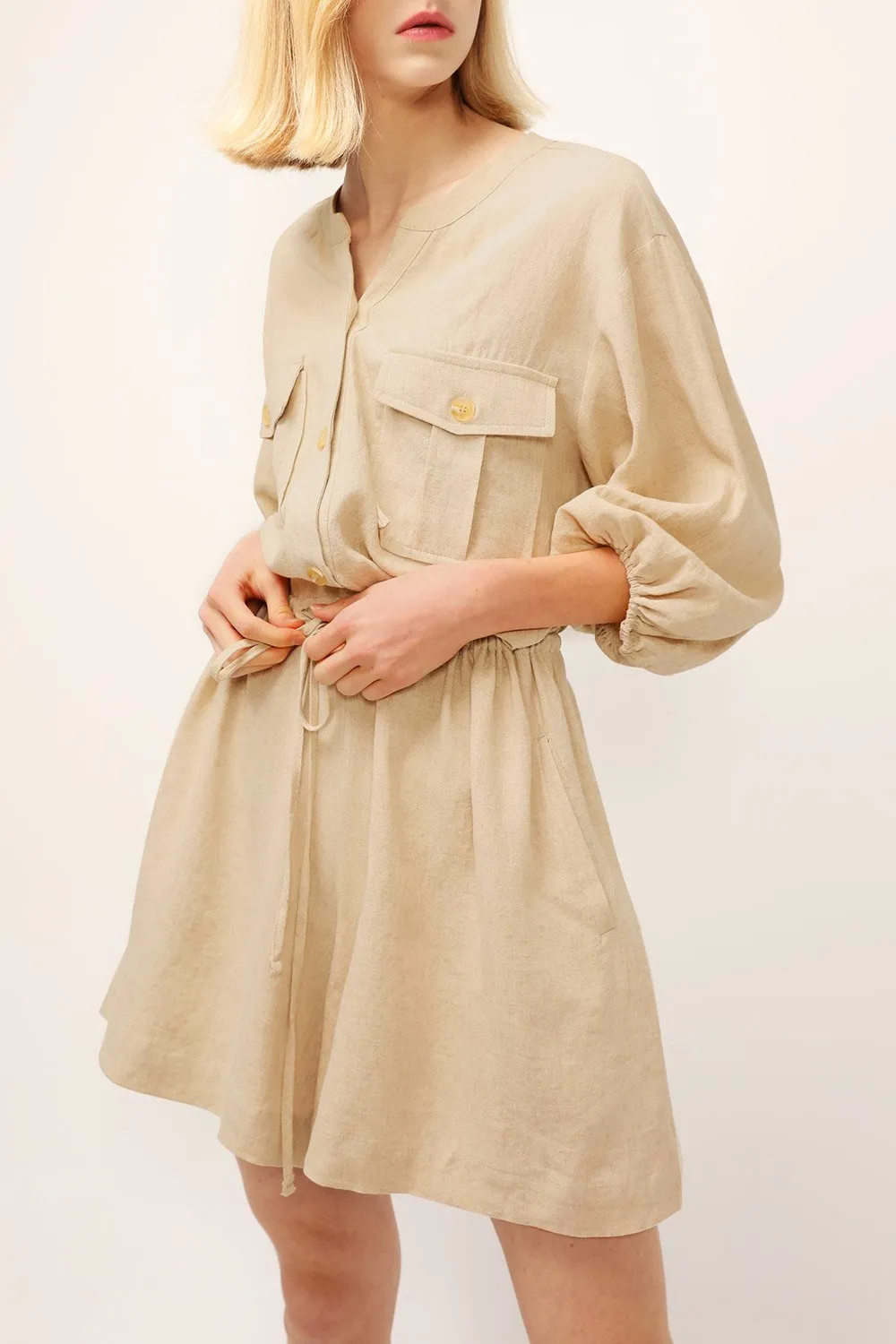 Elise Drawstring Waist Romper