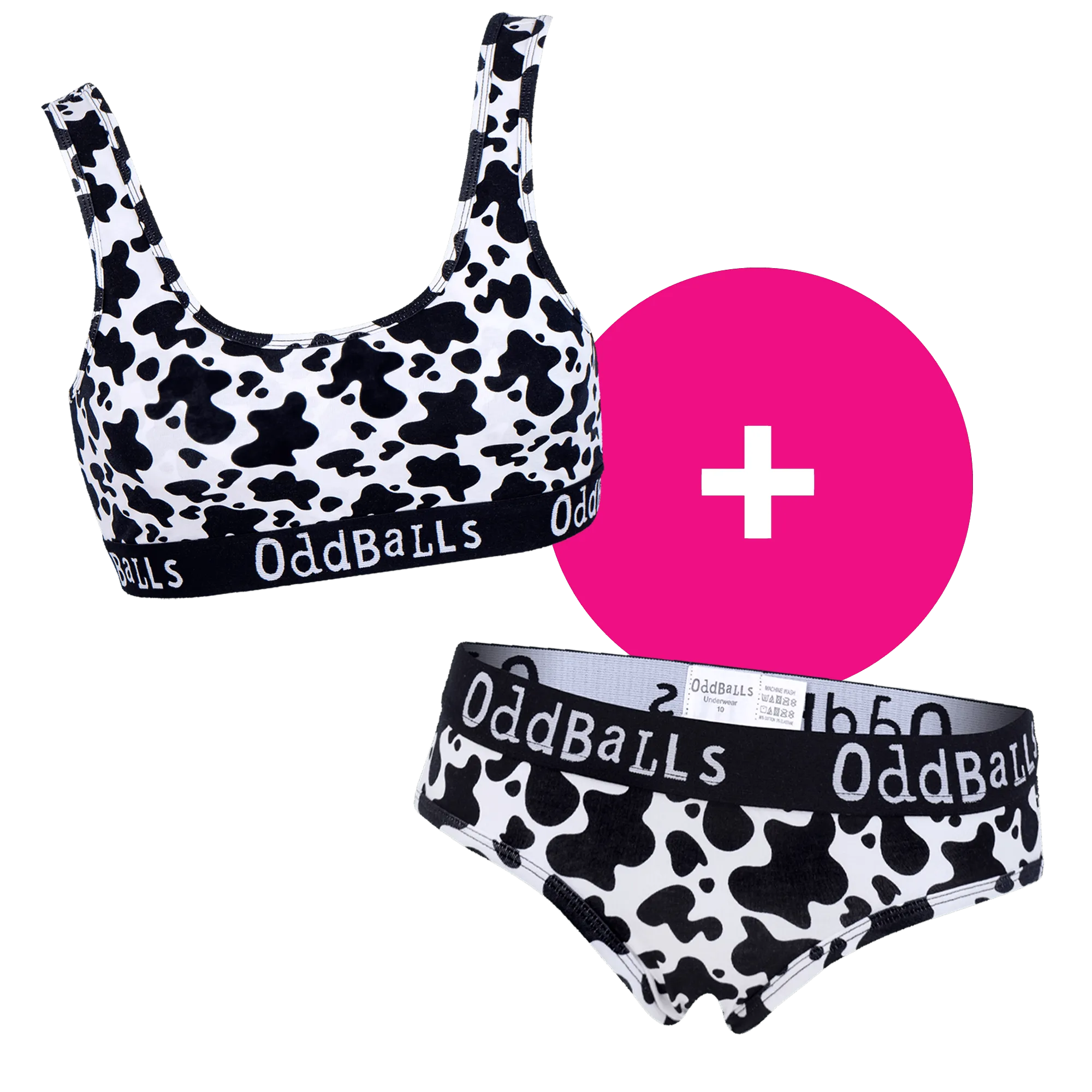 Fat Cow - Women's Bralette and Briefs Bundle