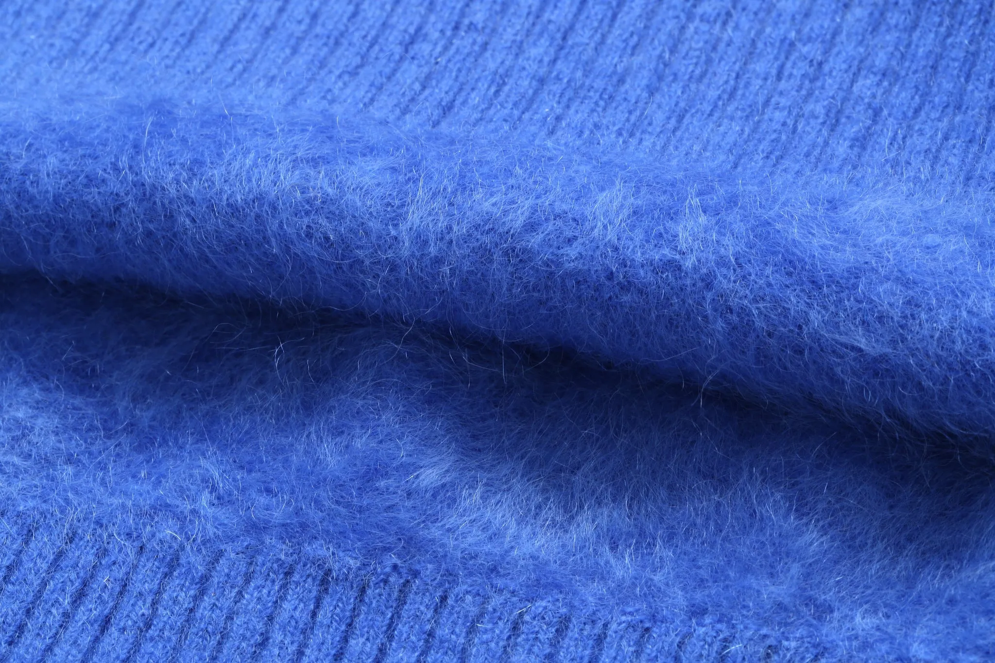 Fleecy Short-Sleeved Brushed Cashmere Top