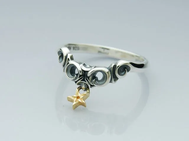 Flick Baphomet 18K Gold Combi Ring