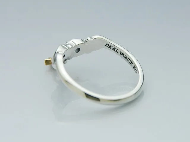 Flick Baphomet 18K Gold Combi Ring