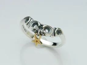 Flick Baphomet 18K Gold Combi Ring