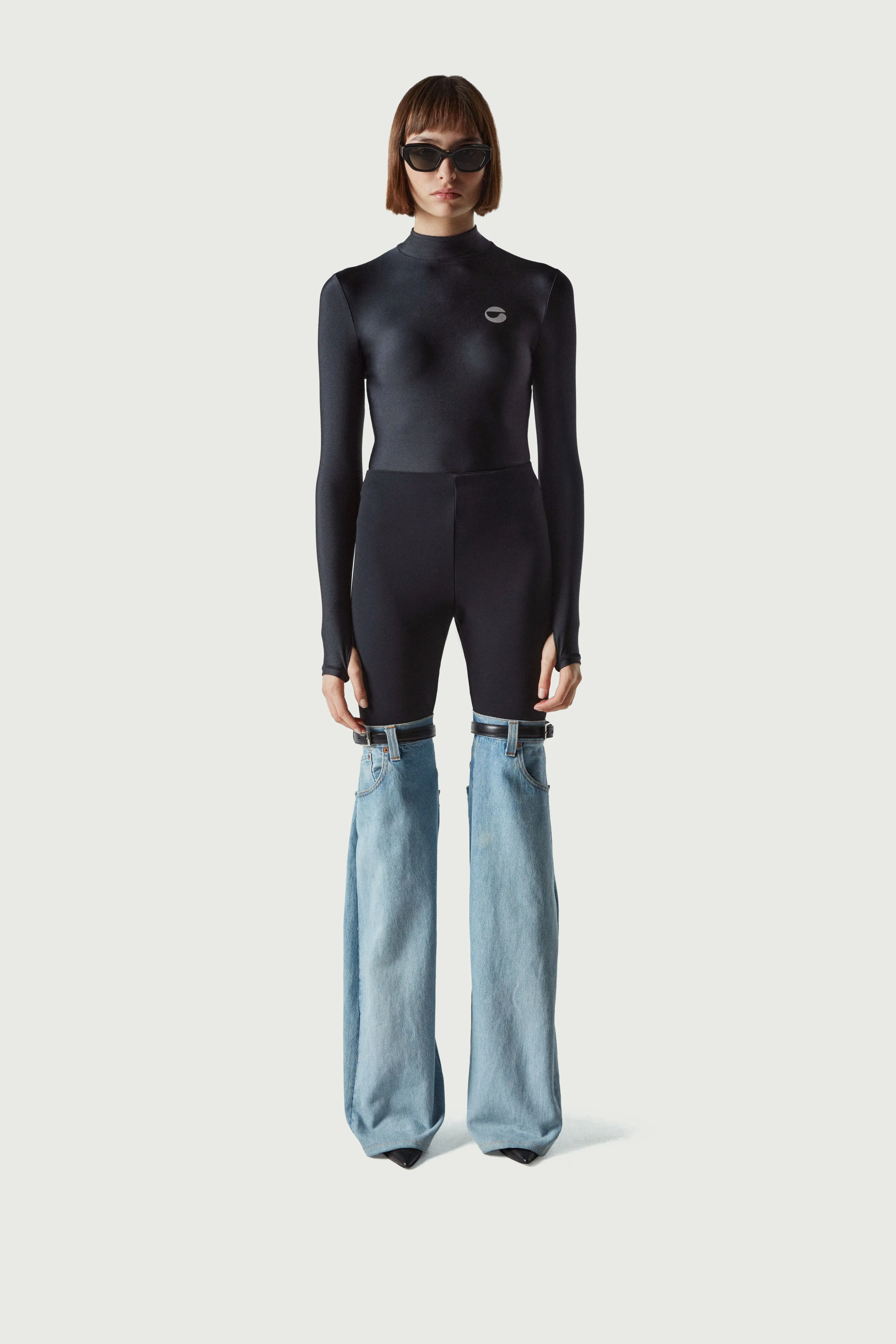 Hybrid Flare Denim Trousers