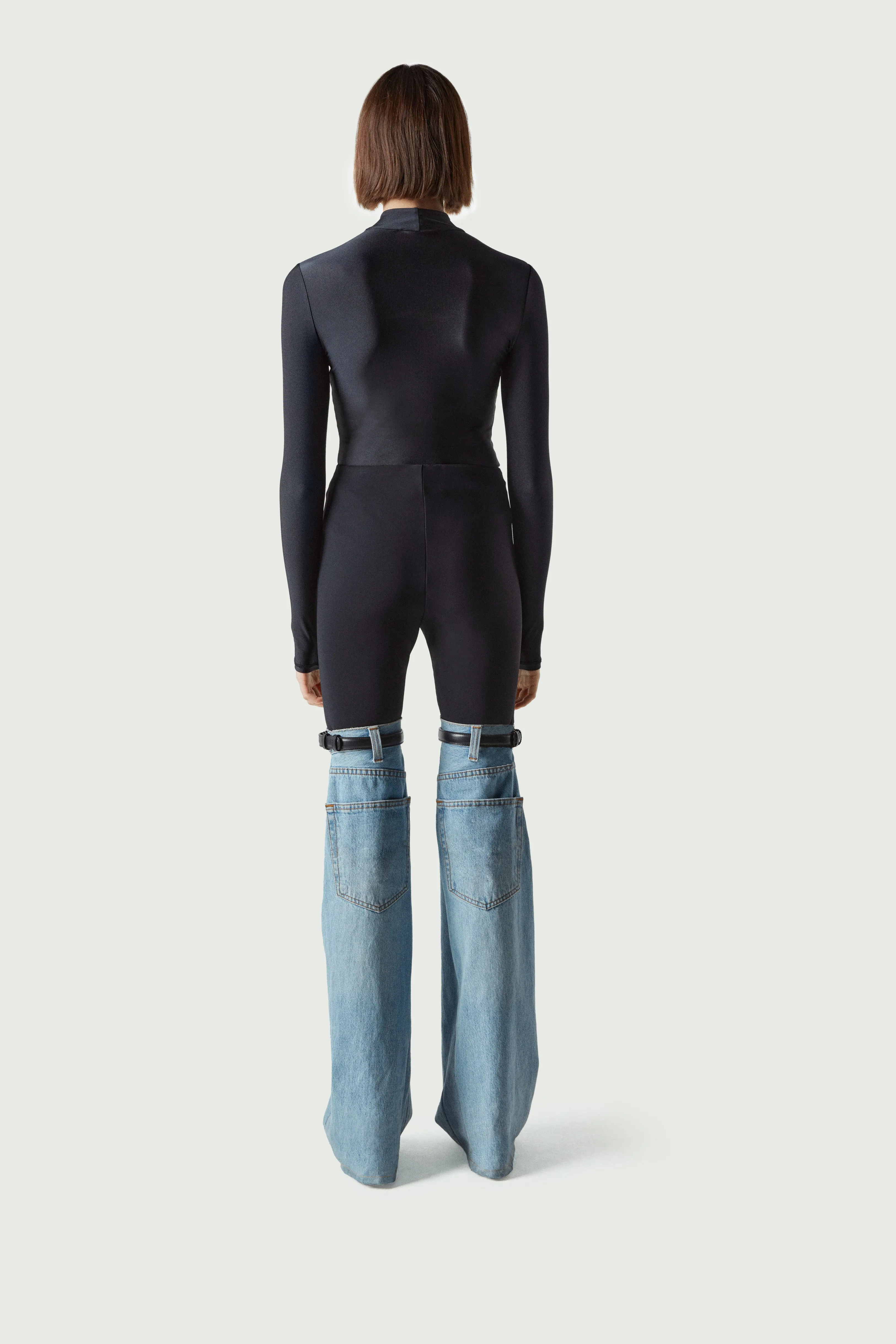 Hybrid Flare Denim Trousers