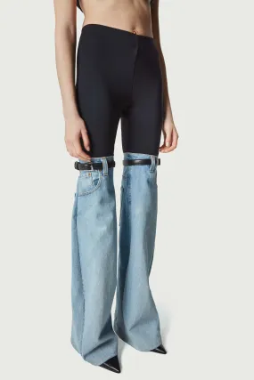 Hybrid Flare Denim Trousers