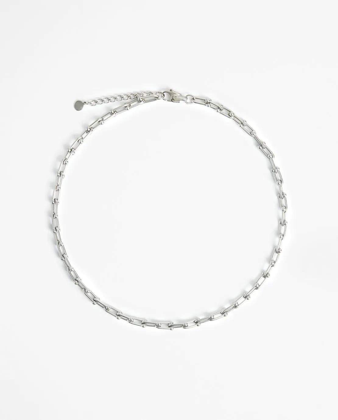 Industrial Link Chain - White Gold