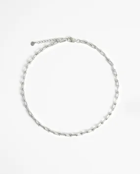 Industrial Link Chain - White Gold