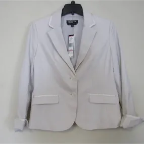 Jones NY Olivia Seasonless Stretch Jacket Blazer Oyster