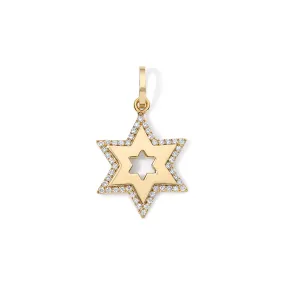 Jumbo Bubble Jewish Star Charm