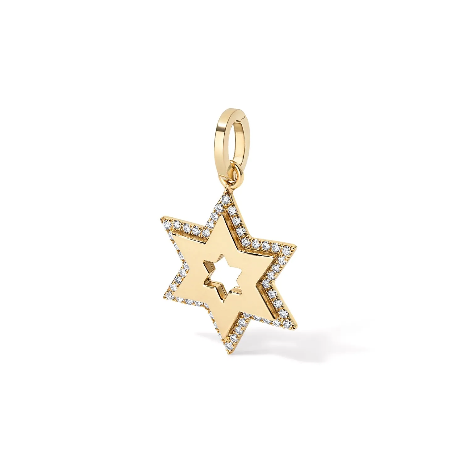 Jumbo Bubble Jewish Star Charm