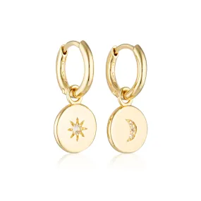 Linda Tahija The Luminaries Hoop Earrings, Gold