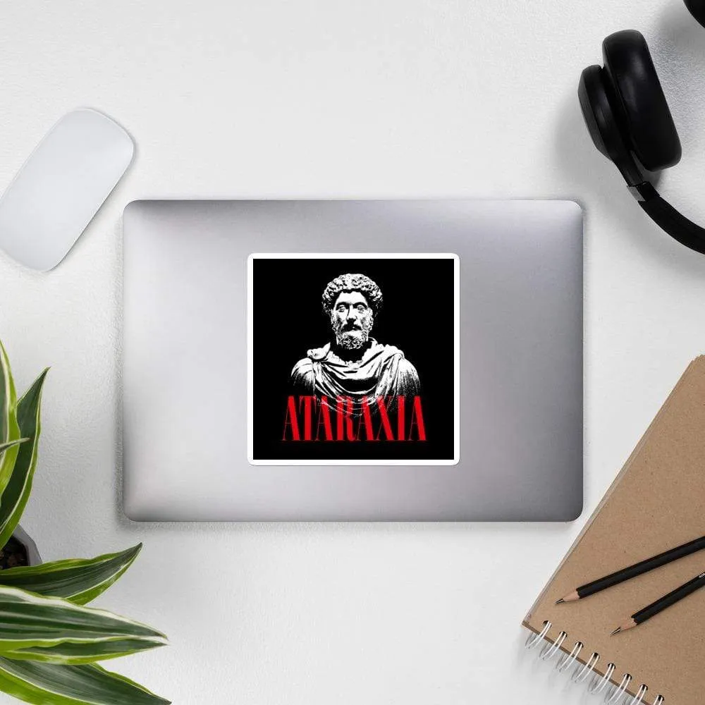 Marc Aurel Bust - Ataraxia Stoic Ethics - Sticker